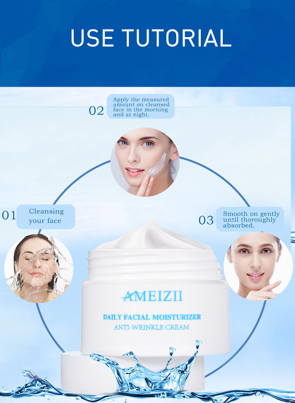 Ameizii 24 hour Daily Facial Moisturizer Cream
Intense Hydration and Nourishment