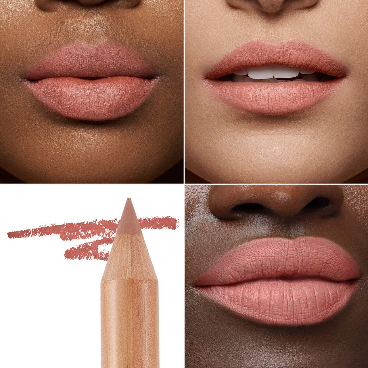 Creamy long-wear Nude lipliner Knit, Matte finish.