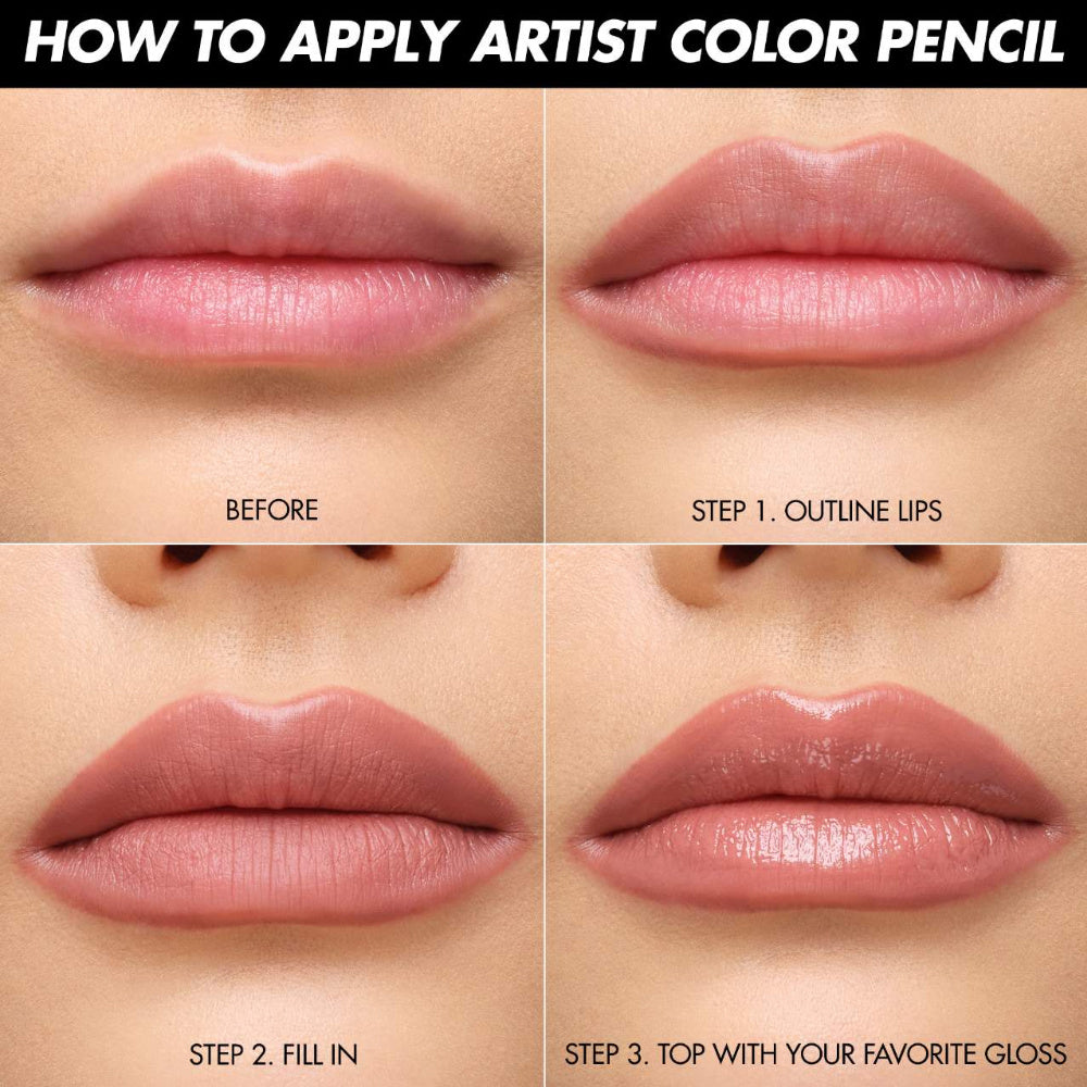 Creamy long-wear Nude lipliner Knit, Matte finish.