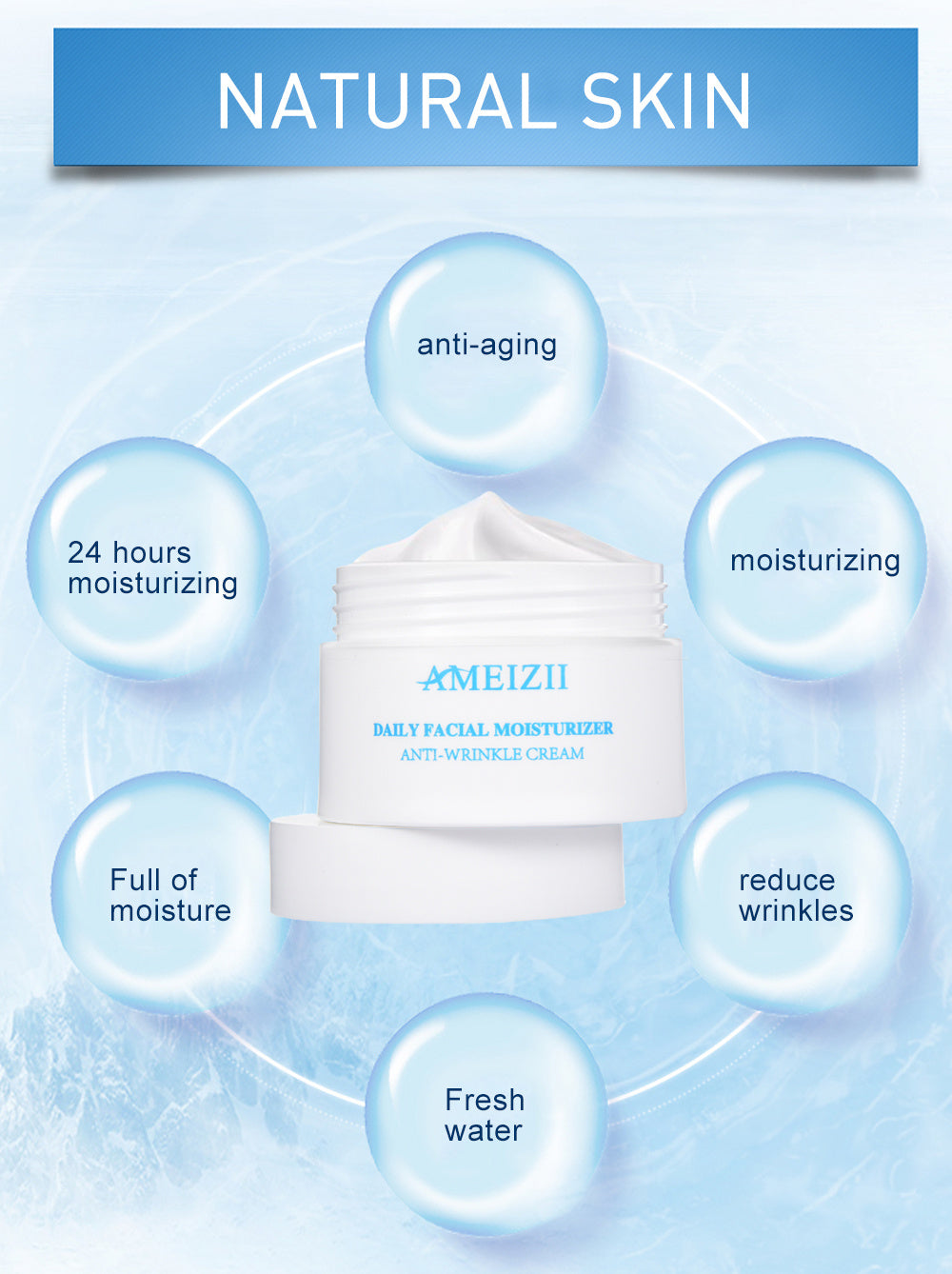 Ameizii 24 hour Daily Facial Moisturizer Cream
Intense Hydration and Nourishment