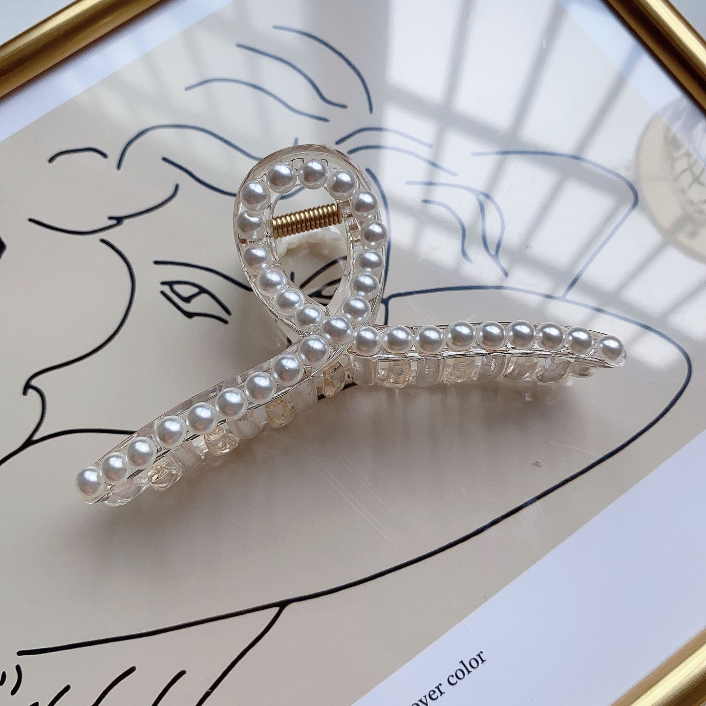 Pearl Hairpin Side Clip Size Hair Clip Hair Clip Hairpin Headwear