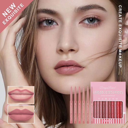 Lipstick Lip Liner Women's Box 12 Colors Suit