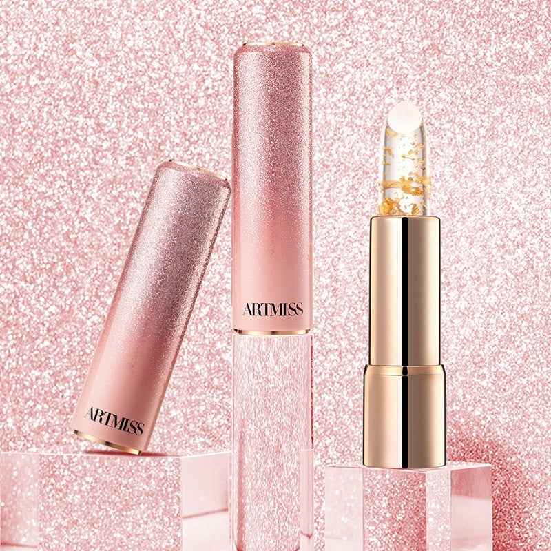 Color-changing Lipstick Pink Ripple Gilding Limit Lip Balm Nourishing And Hydrating