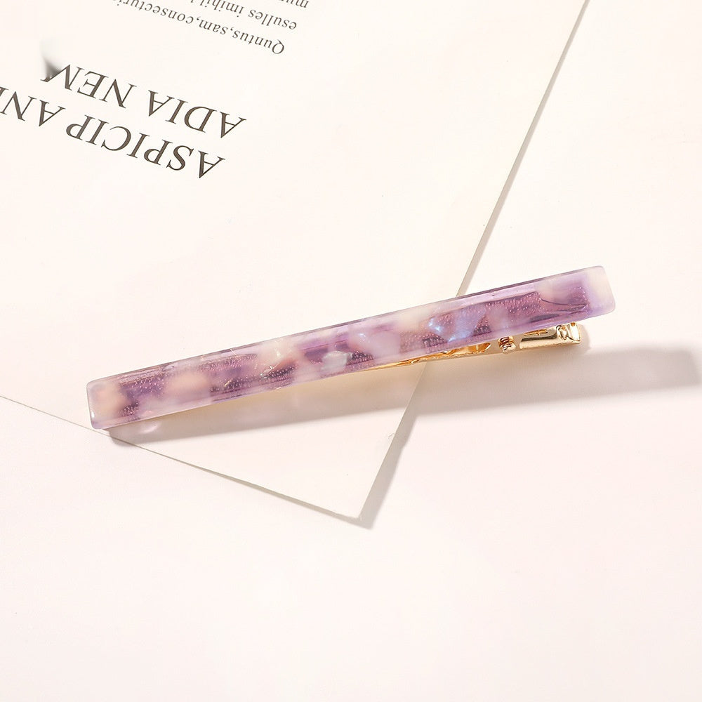 Acetate Duckbill Cute Single Line Clip Hair Accessories