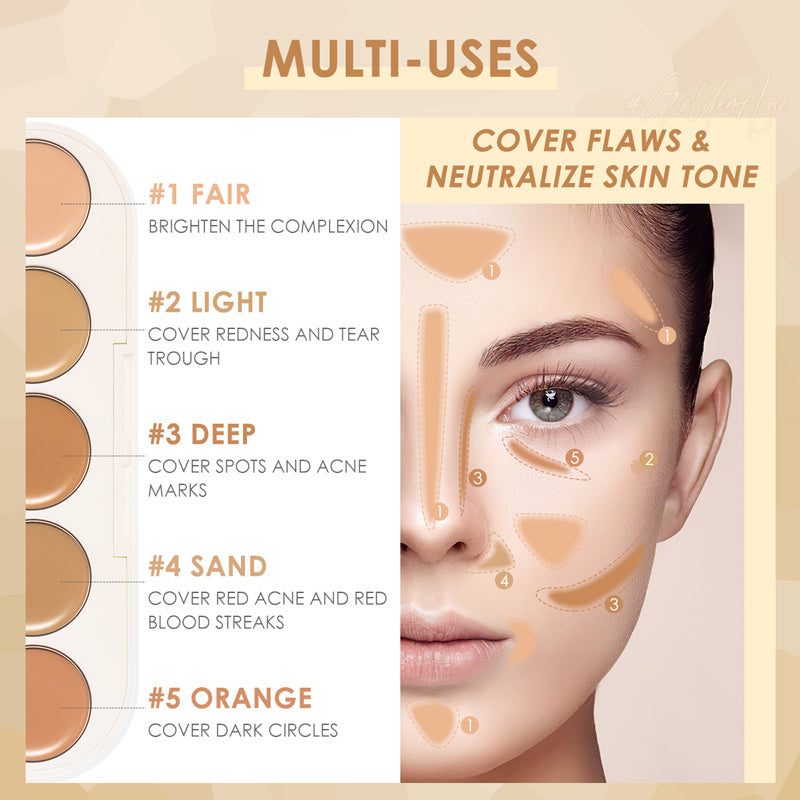 Covering Dark Circles Spots Long Lasting Makeup Concealer Palette