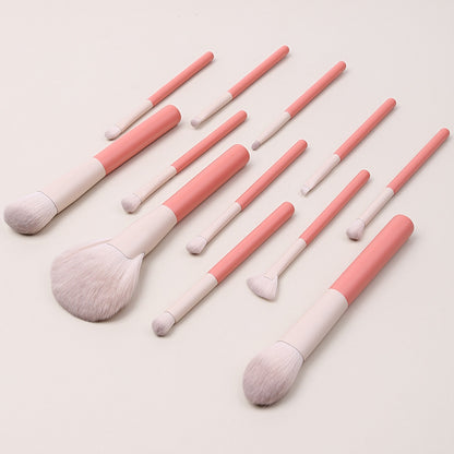 Set Of 12 Man-made Fiber Makeup Brushes