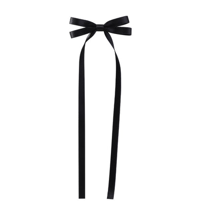 Bow Braided Hair Ribbon Tie-up Hair Tie Double Ponytail Duckbill Clip