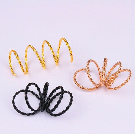 10 Pcs / Pack Different Gold Hair Braids