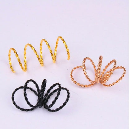 10 Pcs / Pack Different Gold Hair Braids