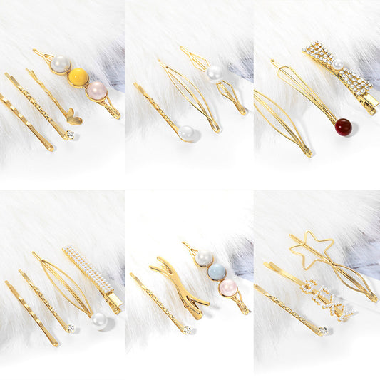 Adult hair pin female word clip Liu Haihai clip