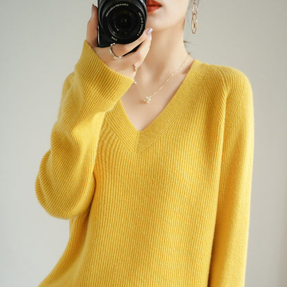 Women Korean Casual Slimming Knitted Sweater