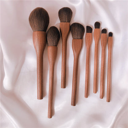 Wood Handle Makeup Brush Set Blush Brush Set Eye Eyeliner Powder Foundation Make Up Brushes Set