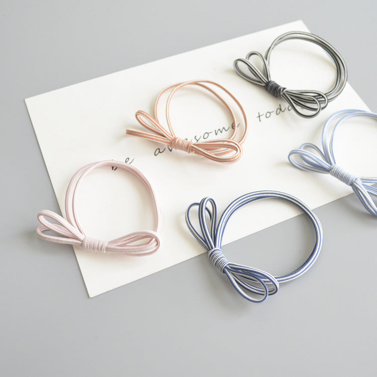 Korean Basic Bottoming Bow Hair Tie Hair Rope