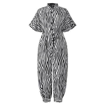 Retro jumpsuit button jumpsuit