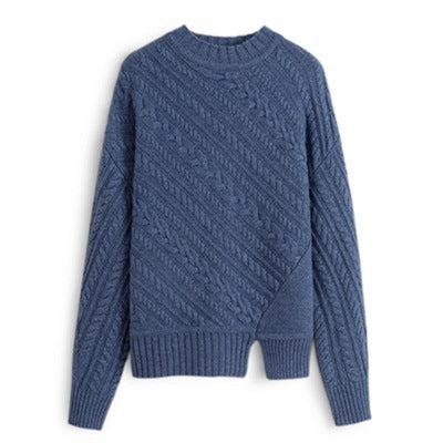 Cashmere thick sweater all-match loose sweater
