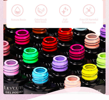 184 Colors Full Set Nail Glue Set Matte Nail Art Non-wash Sealing Layer Nail Polish Gel Base Gel