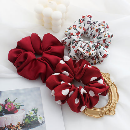 All-match large intestine hair tie 3-piece set