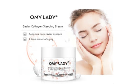 Caviar Collagen Sleep Cream Rich in Pure Minerals for skin revitalization