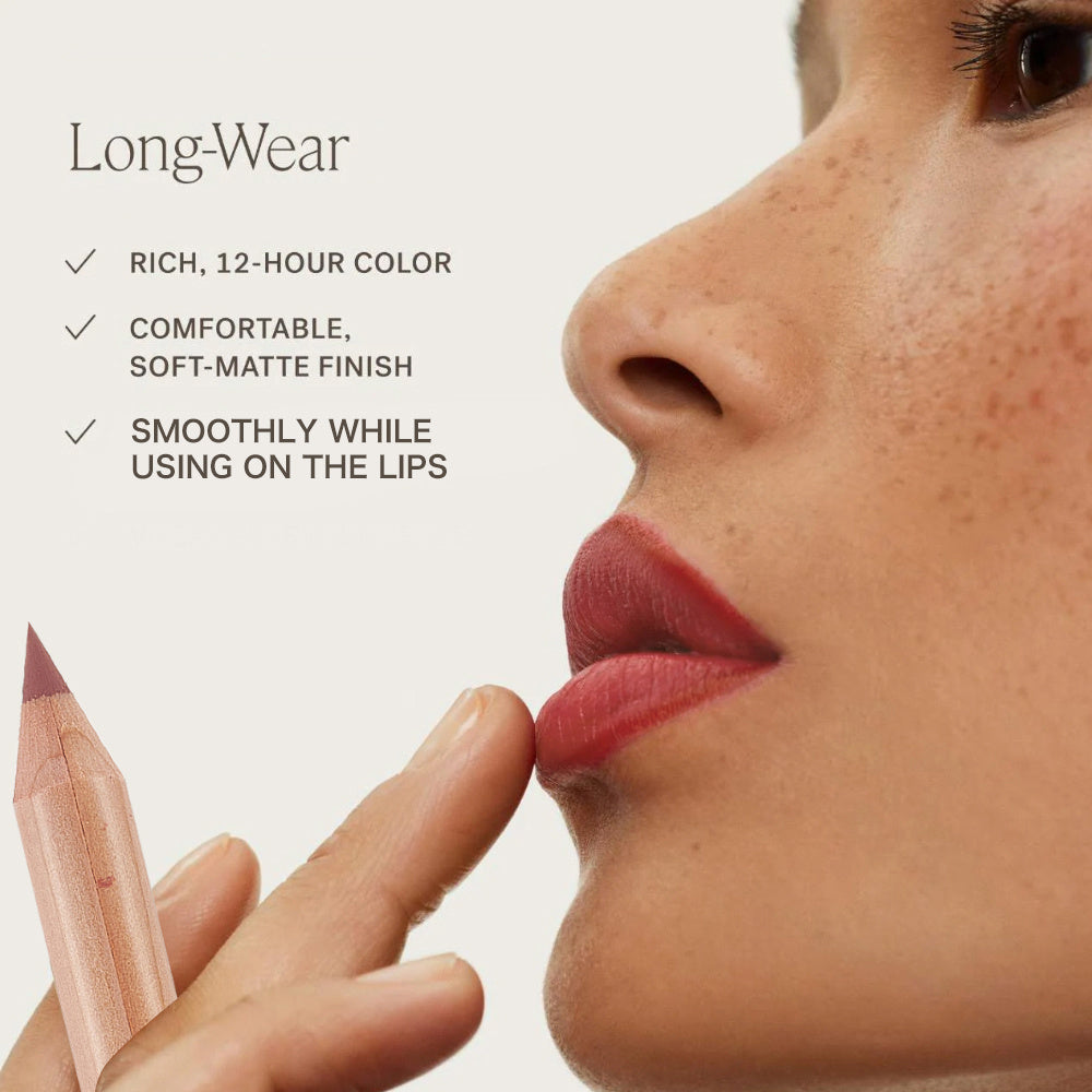 Creamy long-wear Nude lipliner Knit, Matte finish.