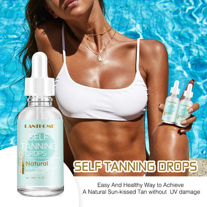 The Black Oil 30ml Sunless Wheat Color Body Self-Tanning Cream