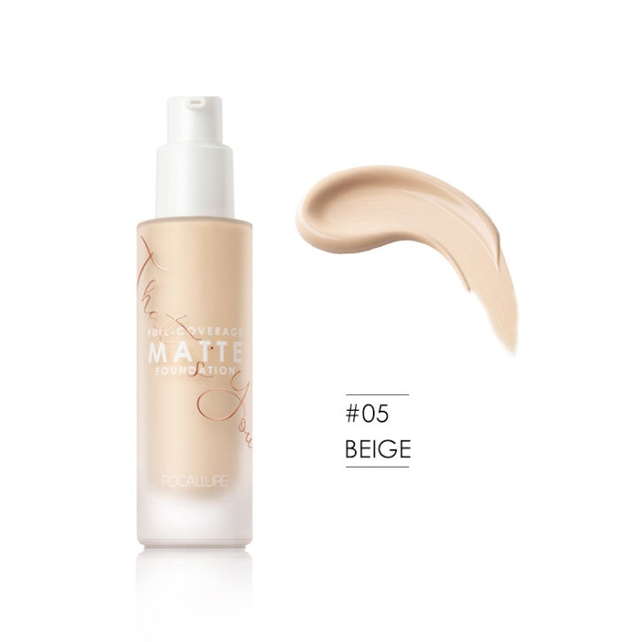 High-Coverage Concealer, Smooth, Velvety, Matte liquid foundation