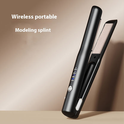 Mini Wireless Rechargeable Splint Hair Straightener Hair Curler