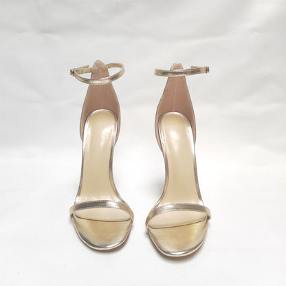 Fish Mouth Buckle Stiletto Heel High Heel Sandals