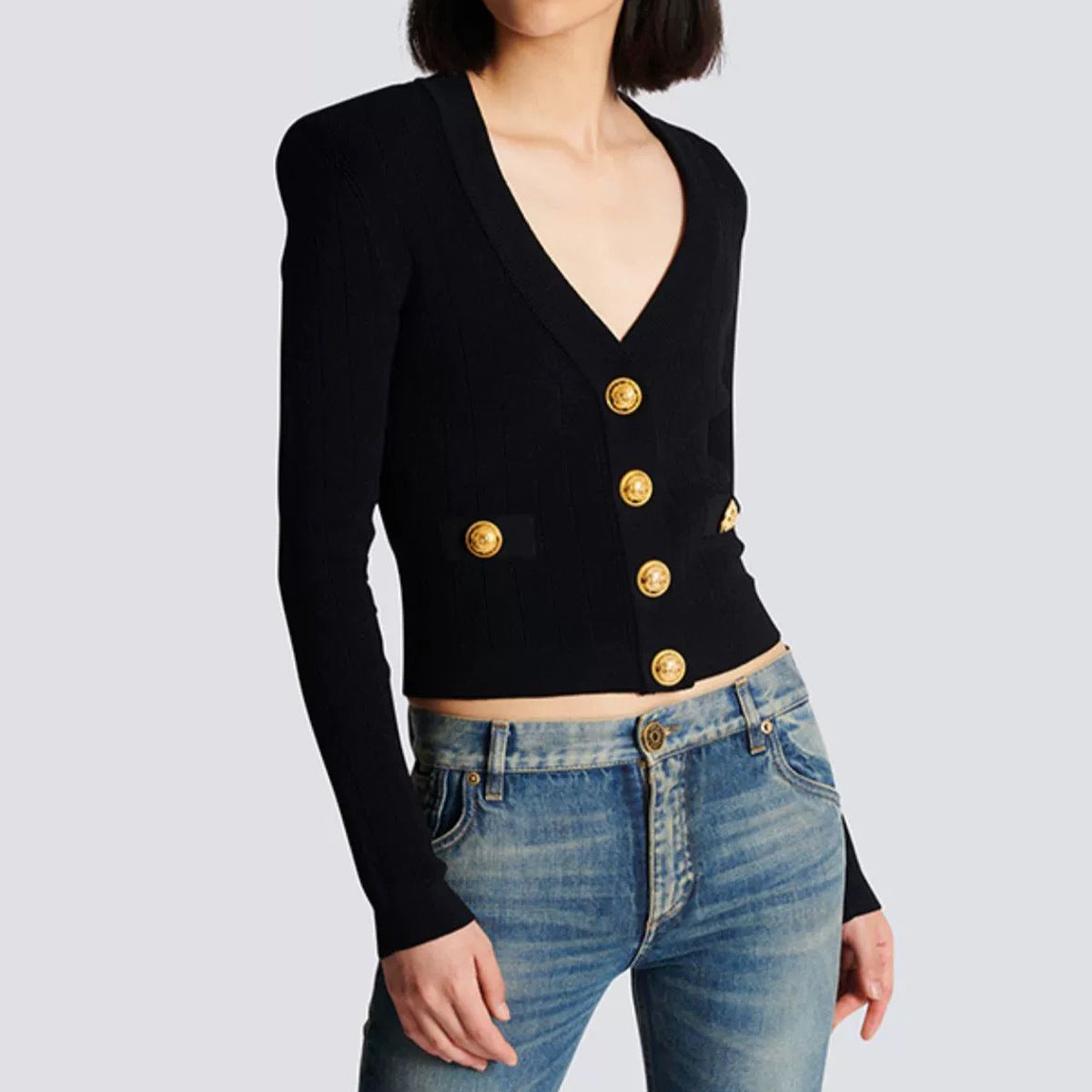 Women's Fashion Classic High Quality Versatile Jacket Knitted Sweater Cardigan