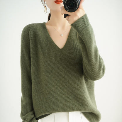 Women Korean Casual Slimming Knitted Sweater