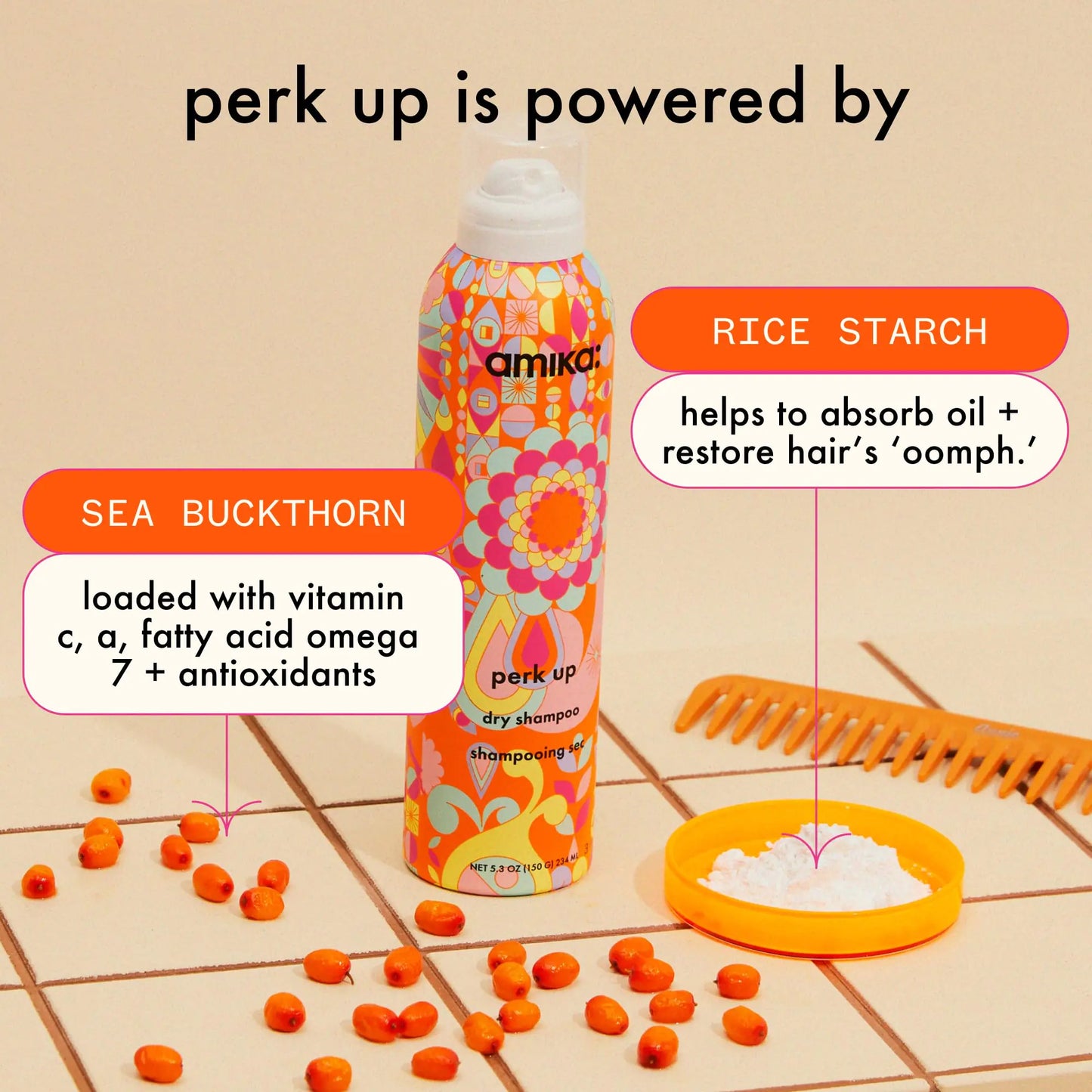 amika perk up talc-free dry shampoo 1.8 Ounce (Pack of 1)