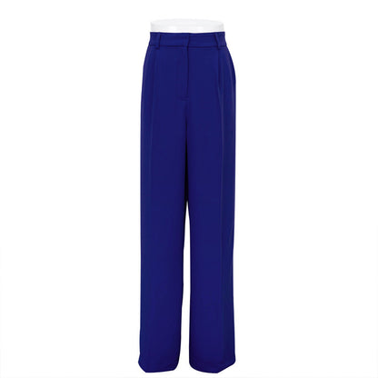 Commuter High Waist Loose Klein Casual Trousers