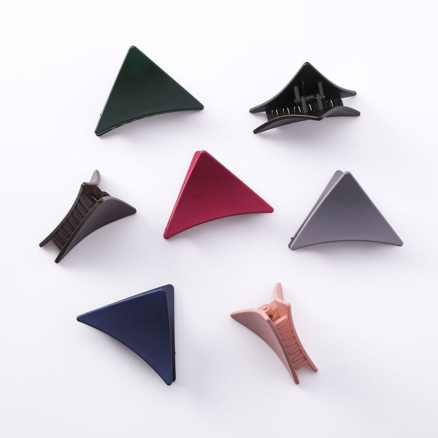 Medium wild color matte triangle hair clip Korean version of horsetail clip bangs clip hair clip