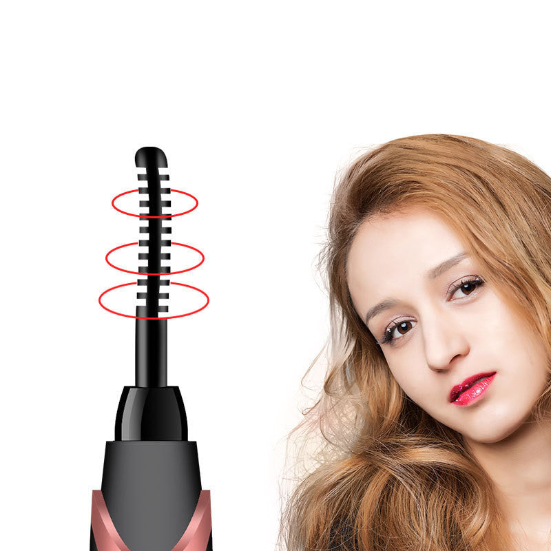 Electric mascara for even adherance and extension