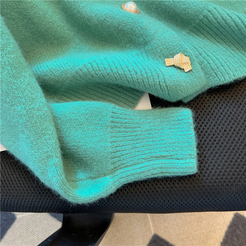 Puff Sleeve Soft Glutinous Sweater For Women Autumn New