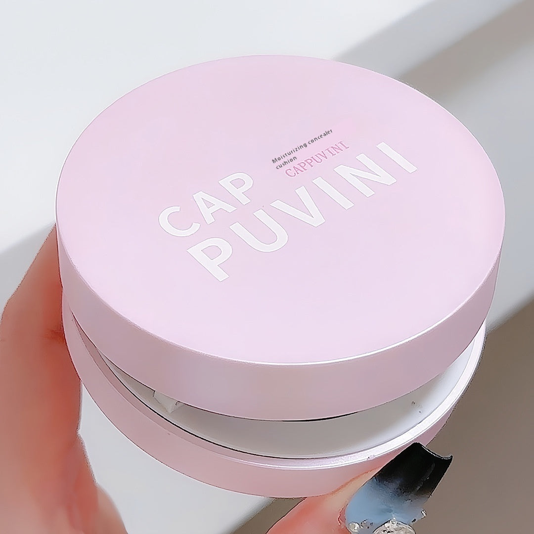 Cappuvini Moisturizing Concealer Makeup Air Cushion Concealer Matte Nude Color Makeup Girlish Style Student Domestic Goods