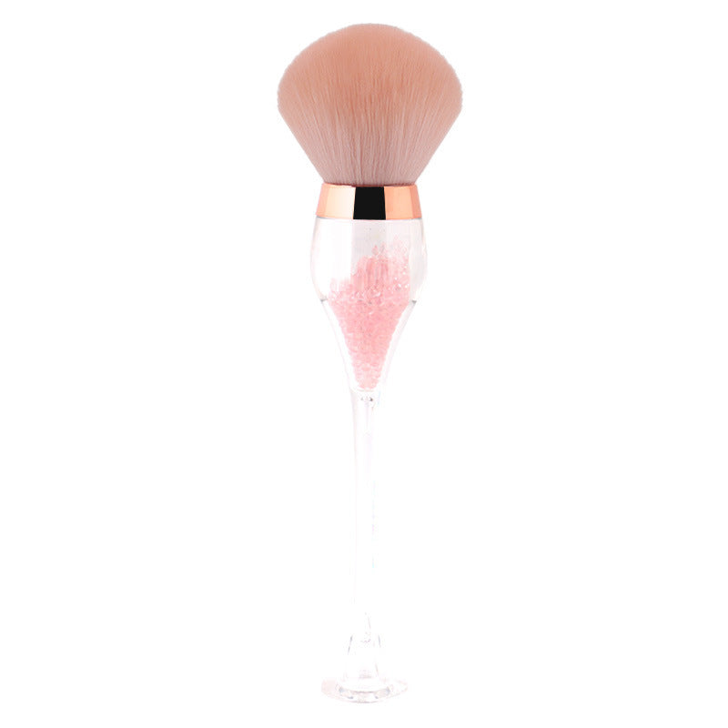 Single Large Makeup Brushes Fluffy Powder Blush Compensator Creative Wine Glass Shape Crafts Level Cosmetic Beauty Tools