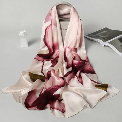 Spring Autumn And Winter All-match Thin Long Silk Scarf