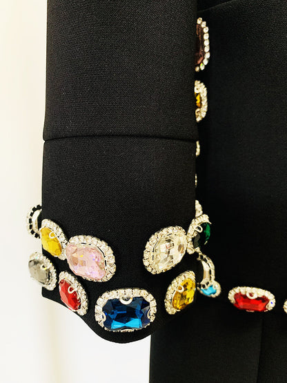 Gemstone Diamond Long Sleeve Dress