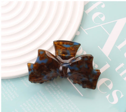 New Acetate Grip Sweet Bow Shark Clip Hair Accessories Large Updo Hair Claw Headdress Clip