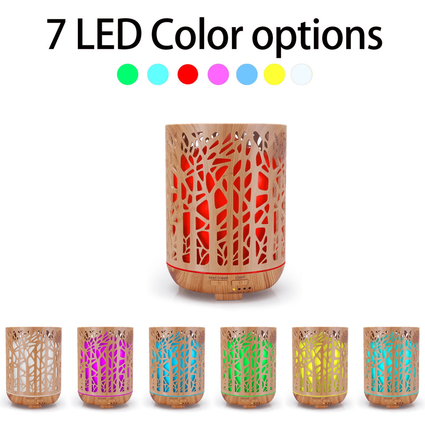 Wood Grain Household Ultrasonic Essential Oil Aroma Diffuser Wood Tree Branch Small Purifier