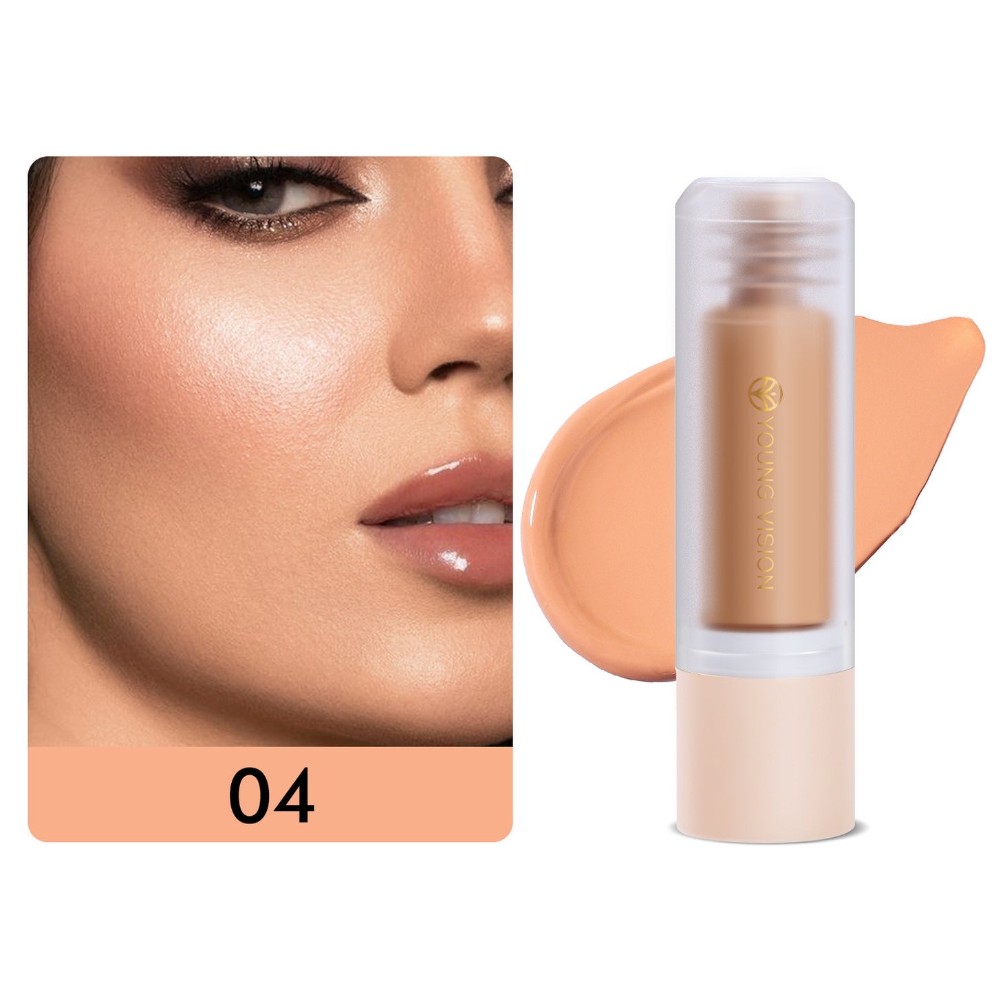 Bottom Press Liquid Foundation Large Capacity