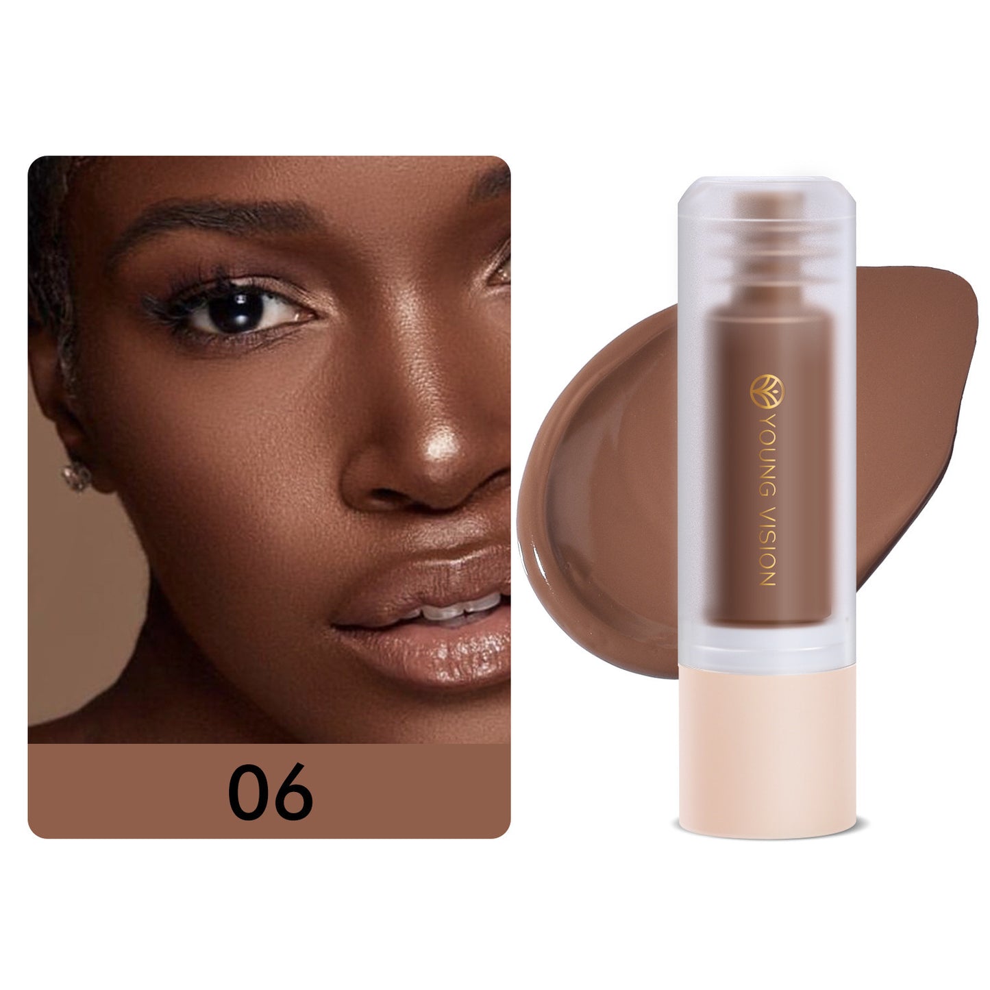 Bottom Press Liquid Foundation Large Capacity