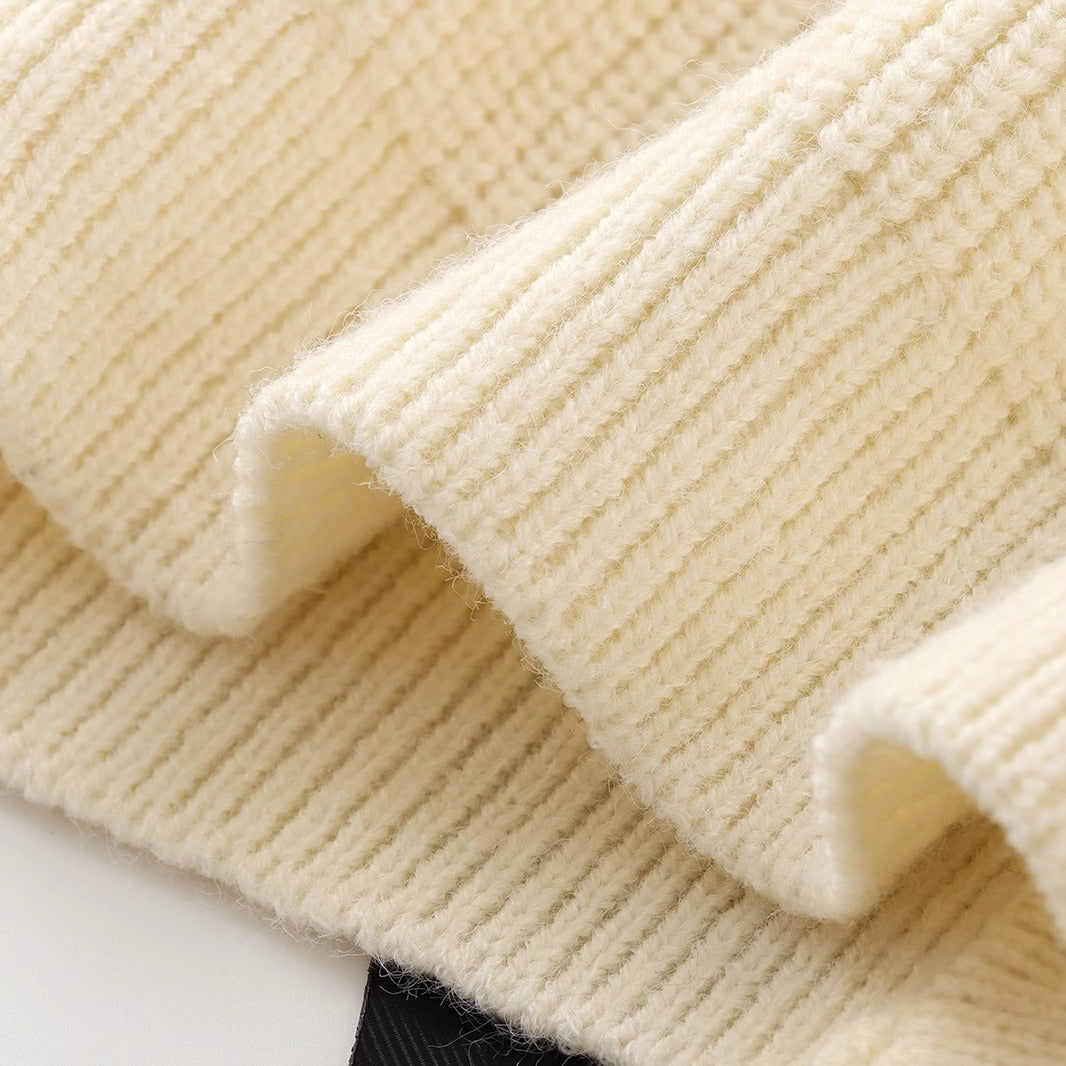 Fashion Soft Slim Fit Round Neck Long Sleeves Knitted Cardigan