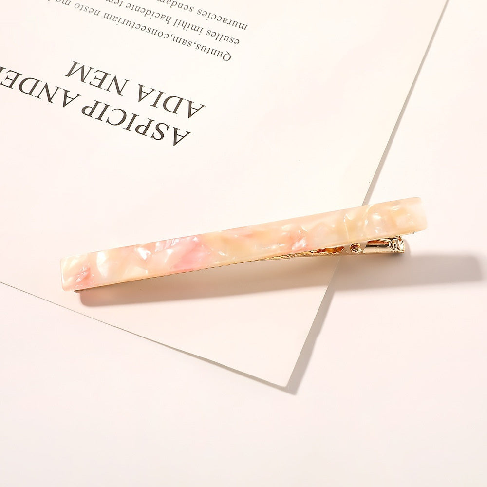 Acetate Duckbill Cute Single Line Clip Hair Accessories