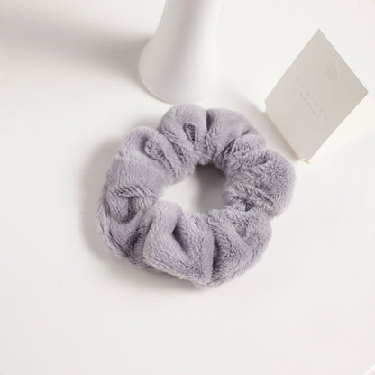 Girly cute plush large intestine hair tie hair rope