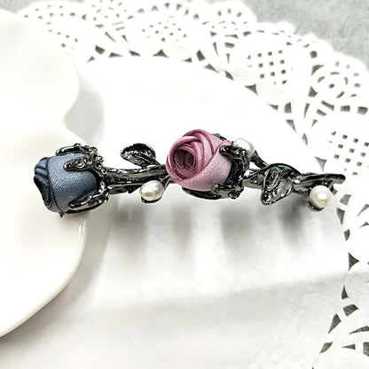 Creative Alloy Rose Rhinestone Hair Clip