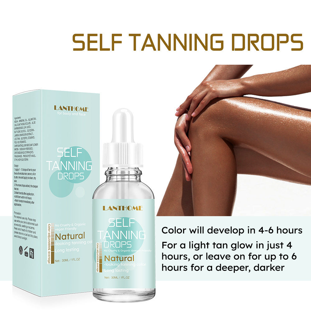 The Black Oil 30ml Sunless Wheat Color Body Self-Tanning Cream
