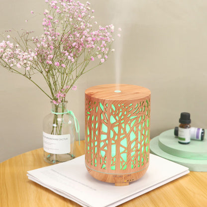 Wood Grain Household Ultrasonic Essential Oil Aroma Diffuser Wood Tree Branch Small Purifier