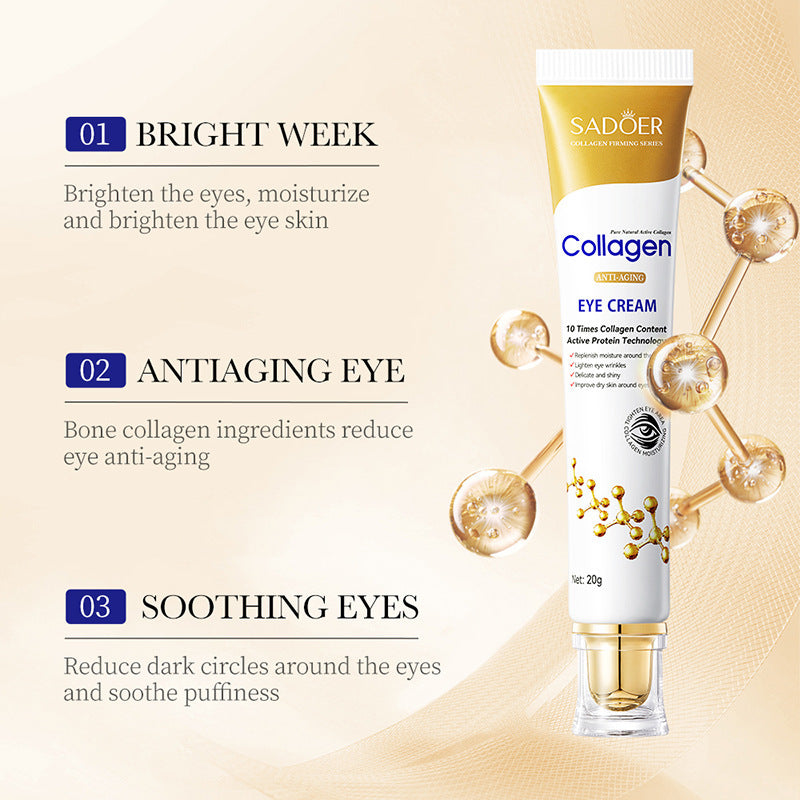 Collagen Fade Wrinkles Firming Anti-puffiness Dark Circles Eye Cream