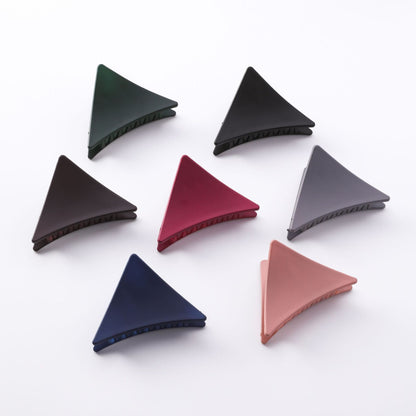 Medium wild color matte triangle hair clip Korean version of horsetail clip bangs clip hair clip